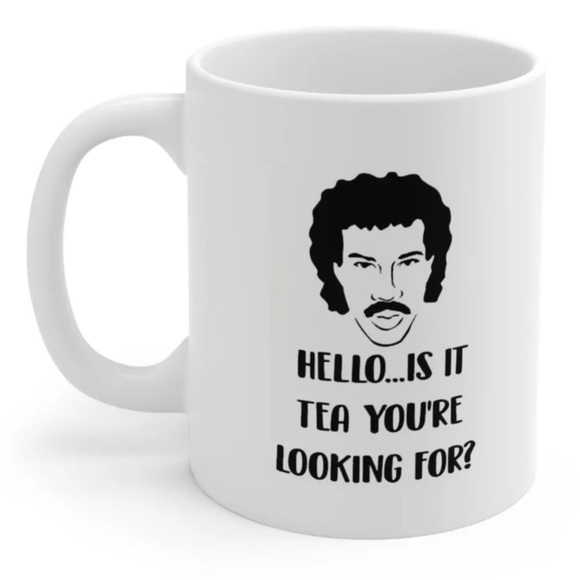 Lionel Ritchie “Hello…” White Mug with Humorous Print - Picture 1 of 3